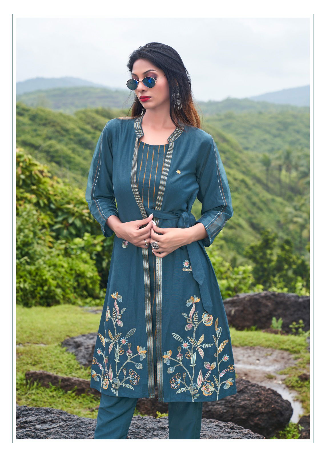 Yami Fashion Crop Top shrug With Pant Catalog